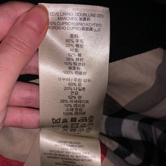 Burberry Brit Black Wool Jacket